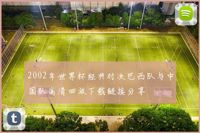 2002年世界杯经典对决巴西队与中国队高清回放下载链接分享